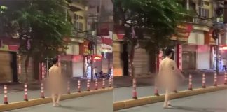 Hình ảnh nam thanh niên khoả thân đi bộ trên đường phố gây xôn xao