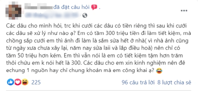 Băn khoăn của chị DH cũng là điều mà nhiều dâu trẻ gặp phải. Ảnh chụp màn hình.