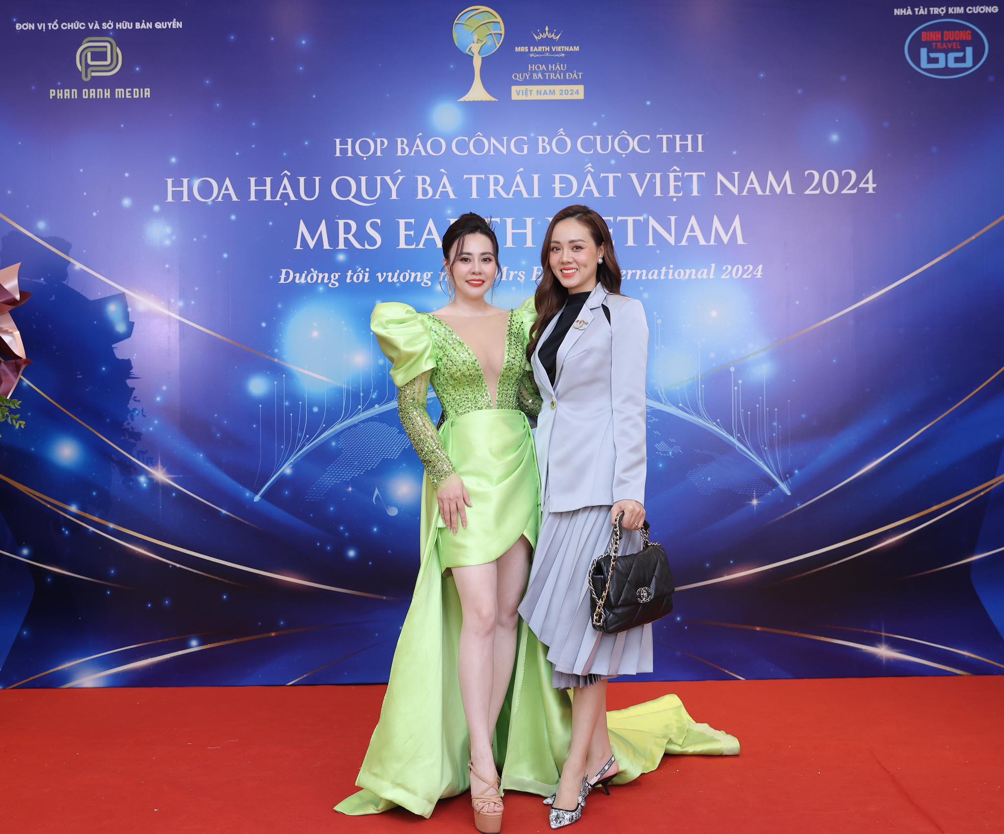 Hoa hậu Phan Kim Oanh và bà xã Công Lý